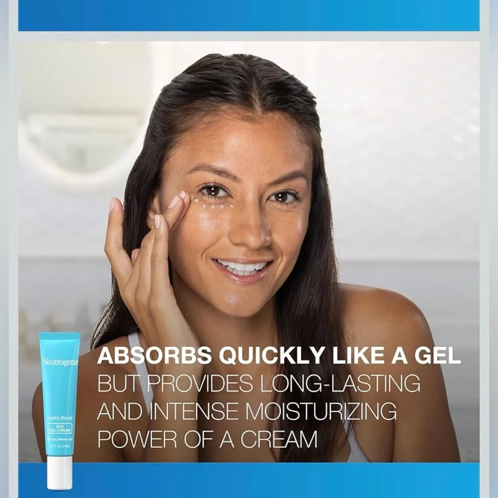 2- Neutrogena Hydro Boost Eye Gel-Cream 4 Sensitive Skin Moisturizing 👀 Oil Free